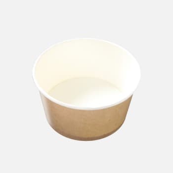 【サンプル】【紙製フードカップ】KM140-750 本体 茶