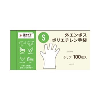 外エンボス手袋 クリア 袋入 S