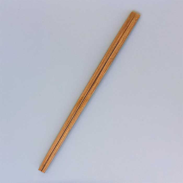 すす竹天削箸21cm　裸