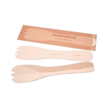 【サンプル】先割ペーパースプーン15T-F 単袋