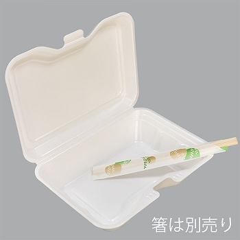 発泡折蓋容器 VK-611 白