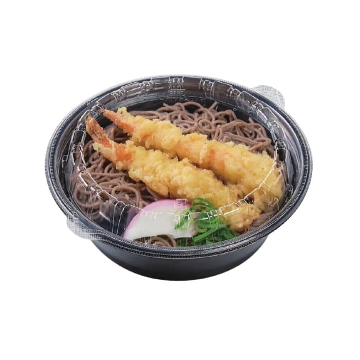 【宅配用麺容器】DLV麺20(58) 本体　黒W